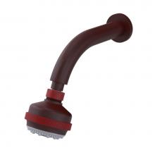 Rubinet 4F030BDMR - 3 Function Shower Head with Wall Mount 8'' Shower Arm And Flange