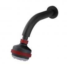 Rubinet 4F030MBMR - 3 Function Shower Head with Wall Mount 8'' Shower Arm And Flange