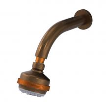 Rubinet 4F030TBACM - 3 Function Shower Head with Wall Mount 8'' Shower Arm And Flange