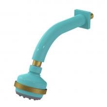 Rubinet 4F031AQABM - 3 Function Shower Head with Wall Mount 8'' Shower Arm And Flange