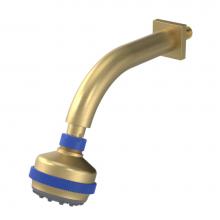 Rubinet 4F031SGBJ - 3 Function Shower Head with Wall Mount 8'' Shower Arm And Flange