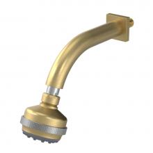 Rubinet 4F031SGSN - 3 Function Shower Head with Wall Mount 8'' Shower Arm And Flange