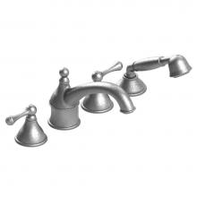 Rubinet T5HFMLCHCH - Four Piece Roman Tub Filler With Hand Held Shower Trim Only