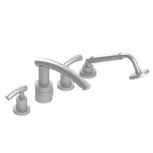 Rubinet T5HHOLCHBK - Four Piece Roman Tub Filler With Hand Held Shower, Trim Only