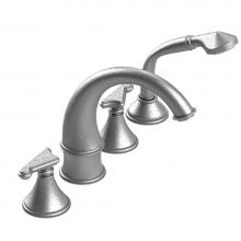 Rubinet T5HJSSCHBB - Four Piece Roman Tub Filler With Hand Held Shower Trim Only