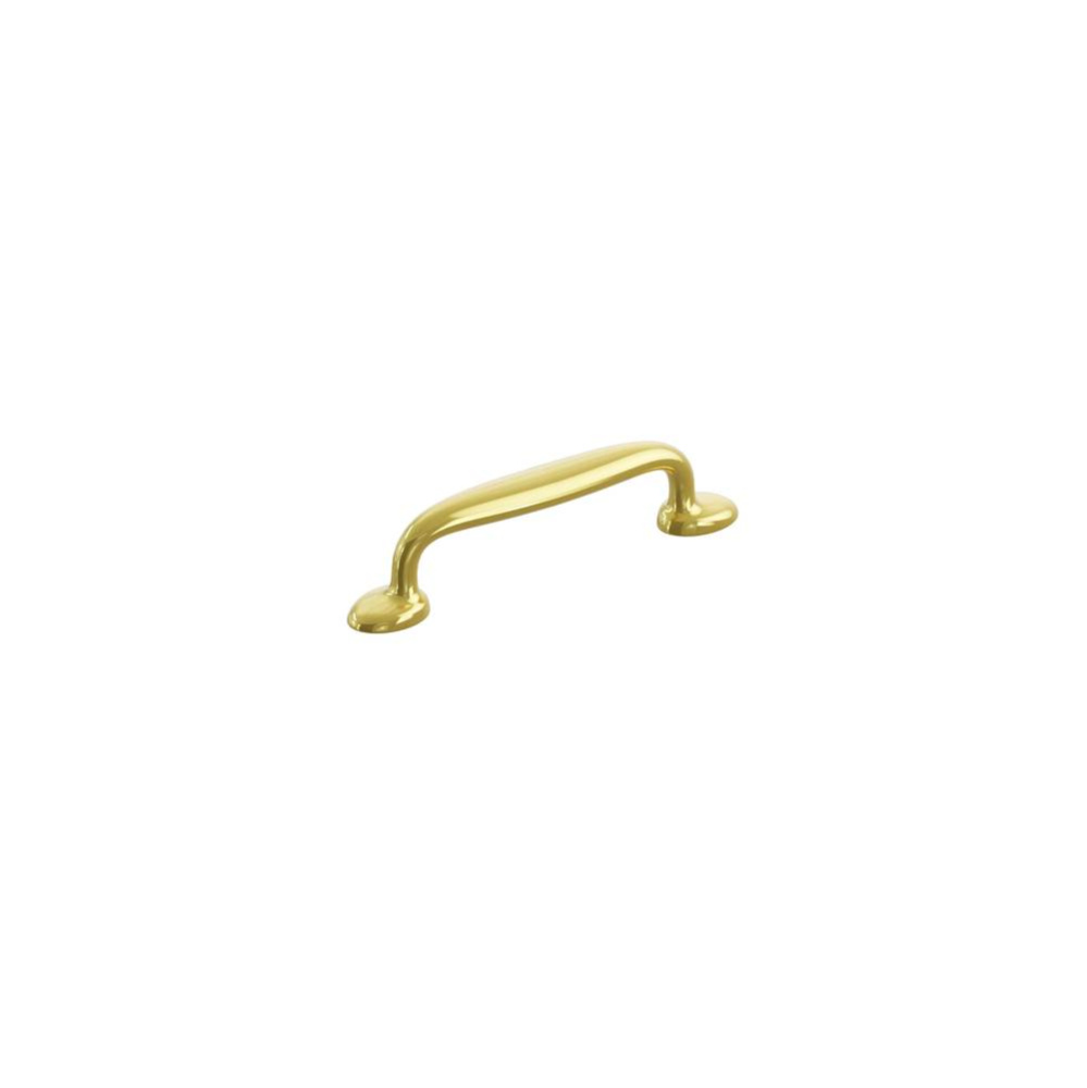 Avenue, Cabinet Pull 4'' cc, Unlacquered Brass