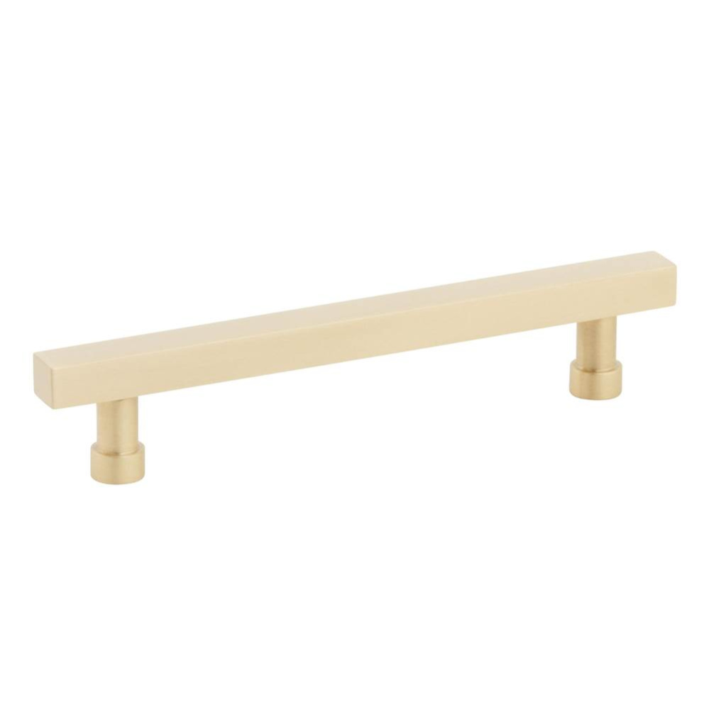 NOHO, Cabinet Pull, Square, 5'' cc, Satin Brass