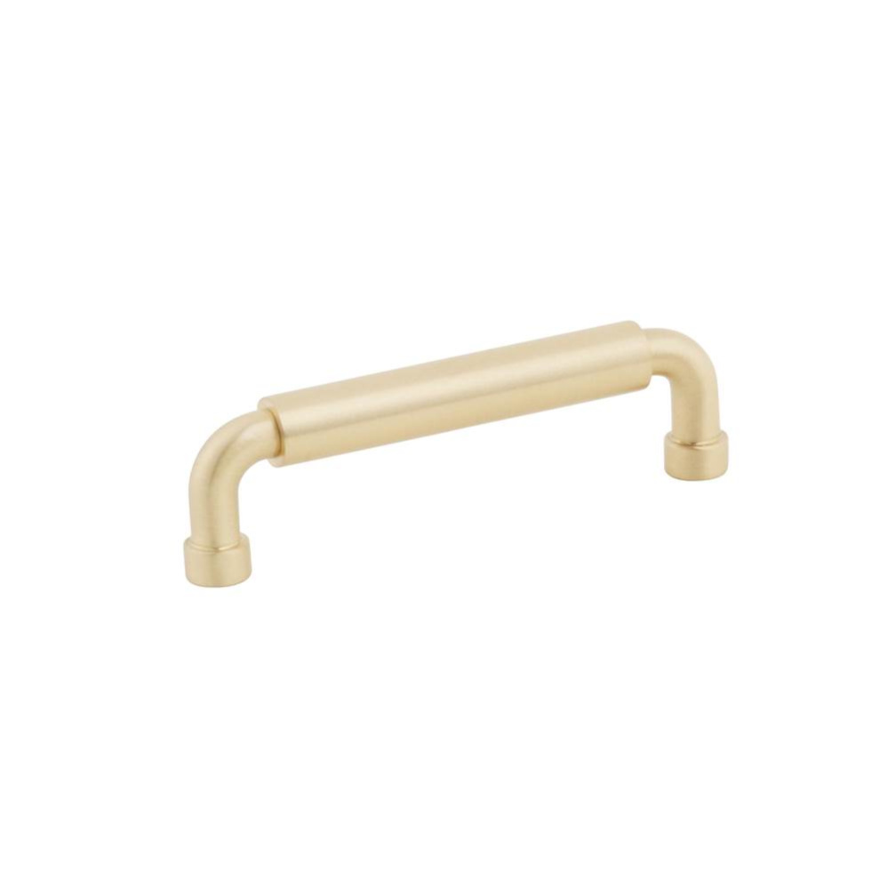 NOHO, Cabinet Pull, Round, 4'' cc, Satin Brass