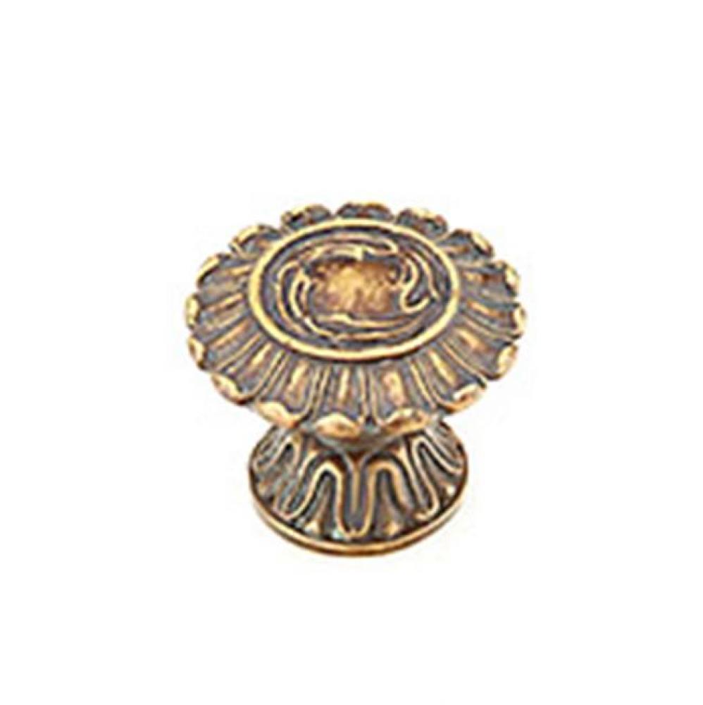 Knob, Monticello Brass, 1-1/2'' dia