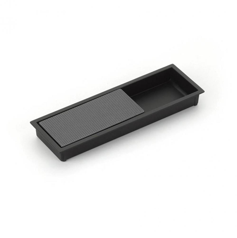 MODO, Rectangular Mixed Recessed Pull, Matte Black/Gun Metal, 6-1/4'' x 2'' Ov