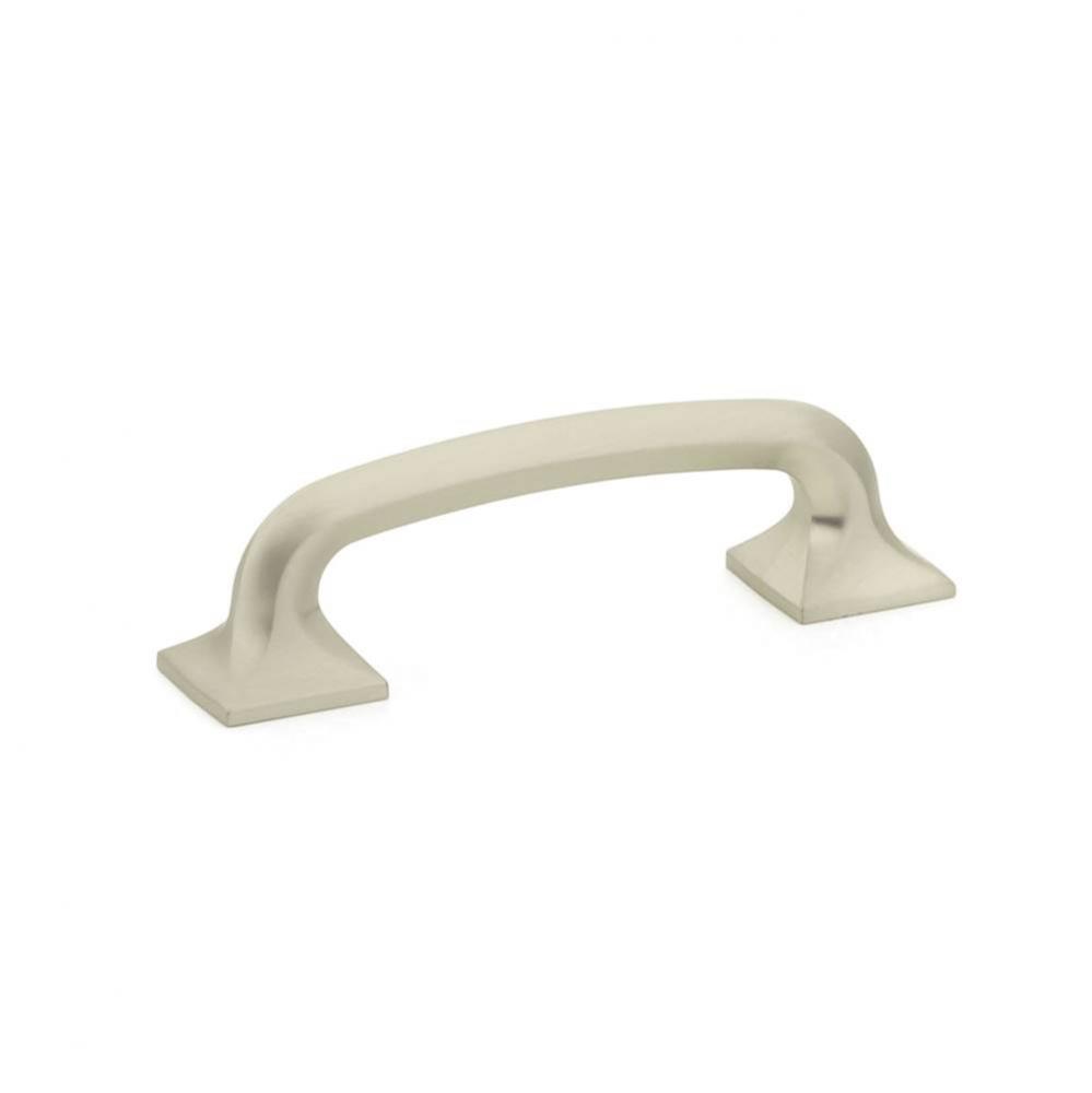 Pull, Square Bases, Satin Nickel, 3-1/2'' cc