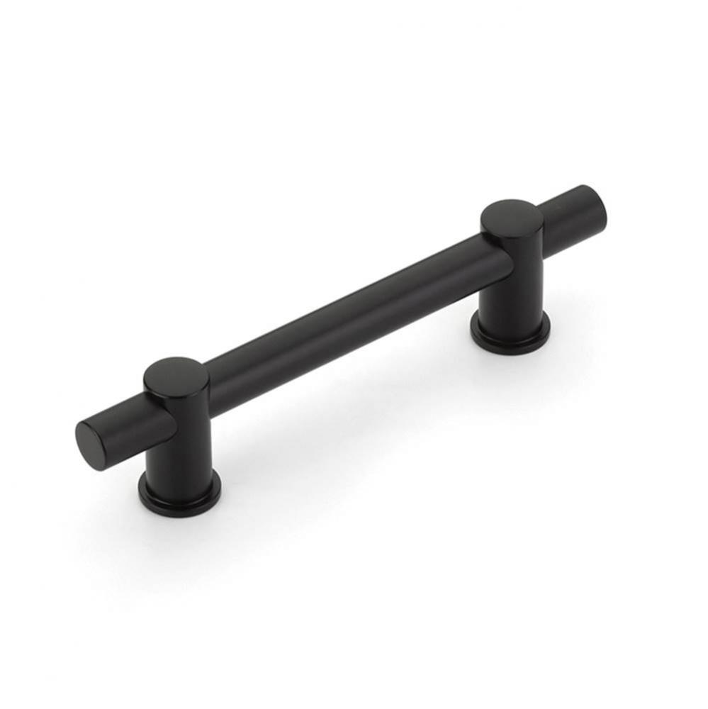Fonce,Bar Pull,4'' cc with Matte Black bar and Satin Brass stems
