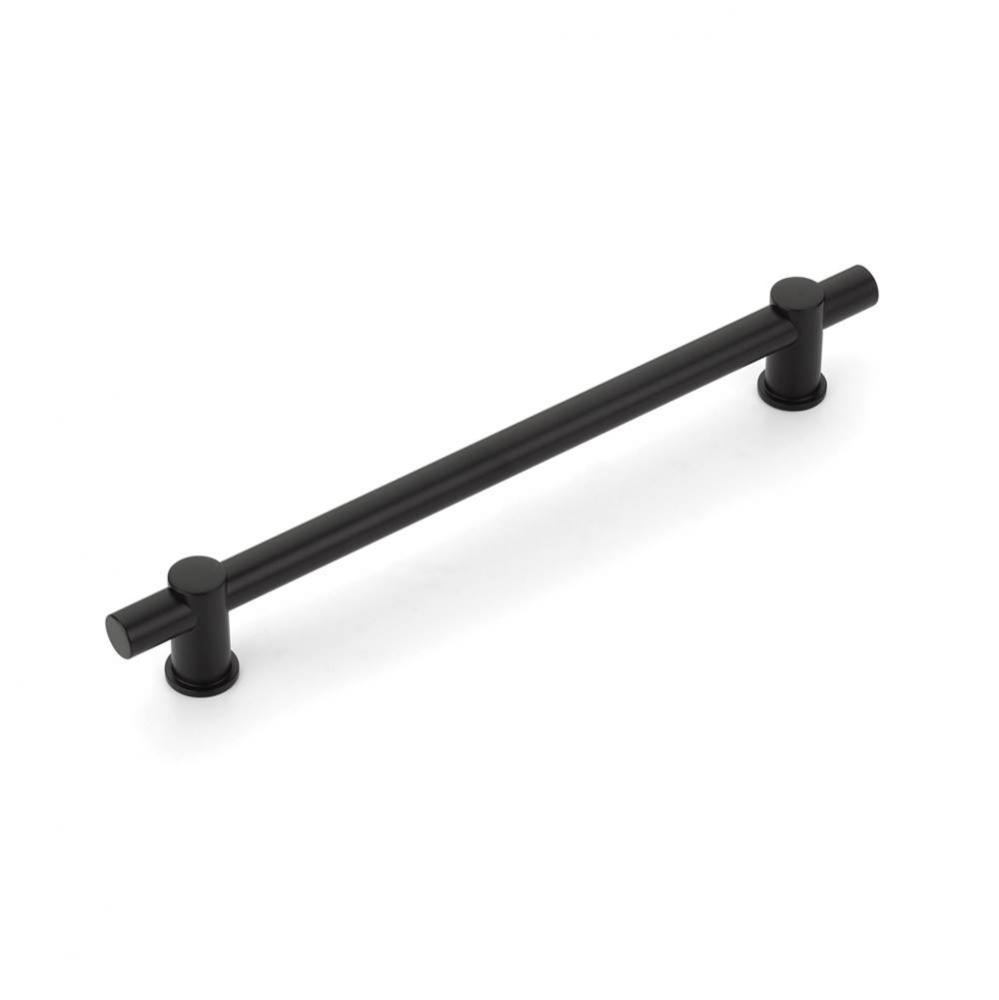 Fonce,Bar Pull,8'' cc with Matte Black bar and Satin Brass stems
