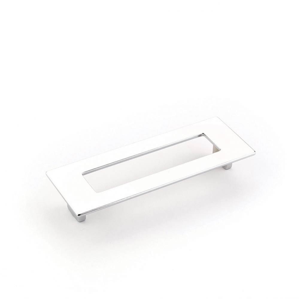 Pull, Rectangle, Polished Chrome, 128 mm cc
