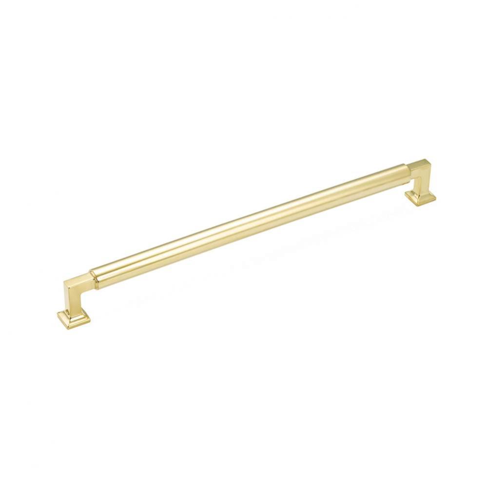 Appliance Pull, Unlacquered Brass, 15'' cc