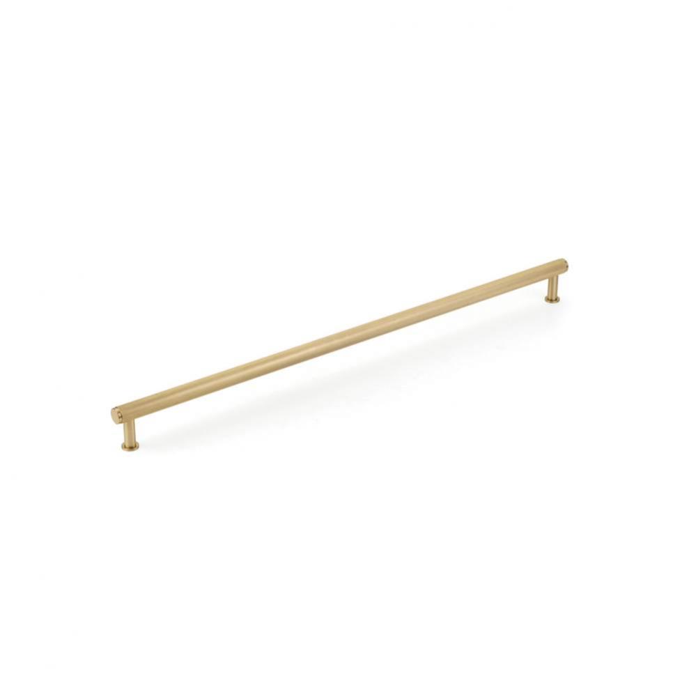 Pub House, Appliance Pull, Knurled, Signature Satin Brass, 24'' cc
