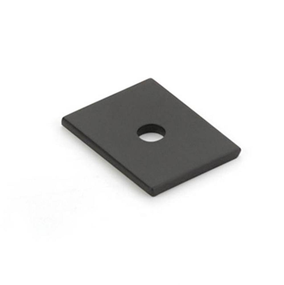 Pub House, Backplate for Knob, Matte Black, 1''