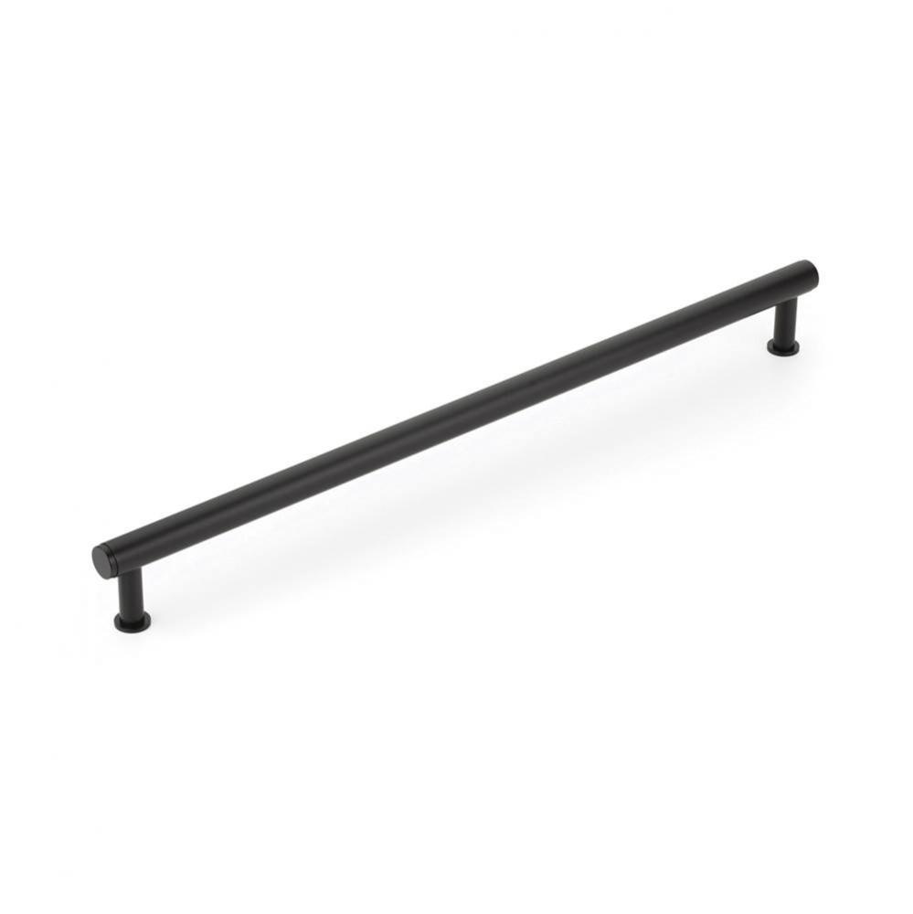 Pub House, Appliance Pull, Matte Black, 18'' cc