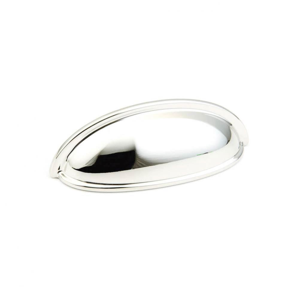 Cup Pull, Polished Nickel, 3'' cc