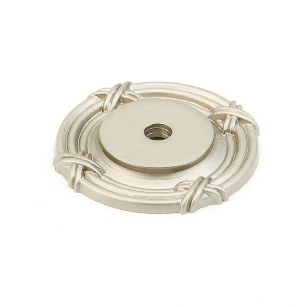 Backplate, Satin Nickel, 1-1/2'' dia