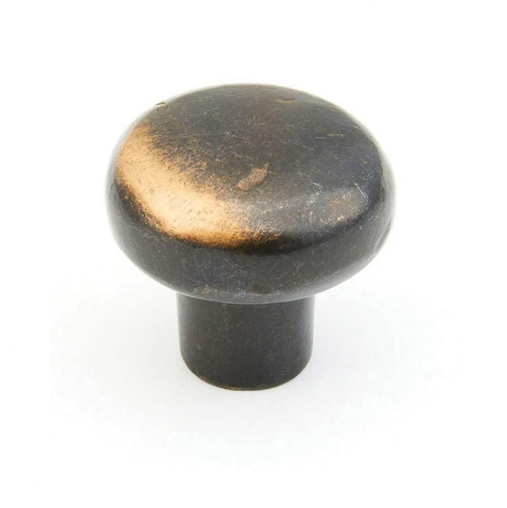 Knob, Antique Bronze, 1-3/8'' dia