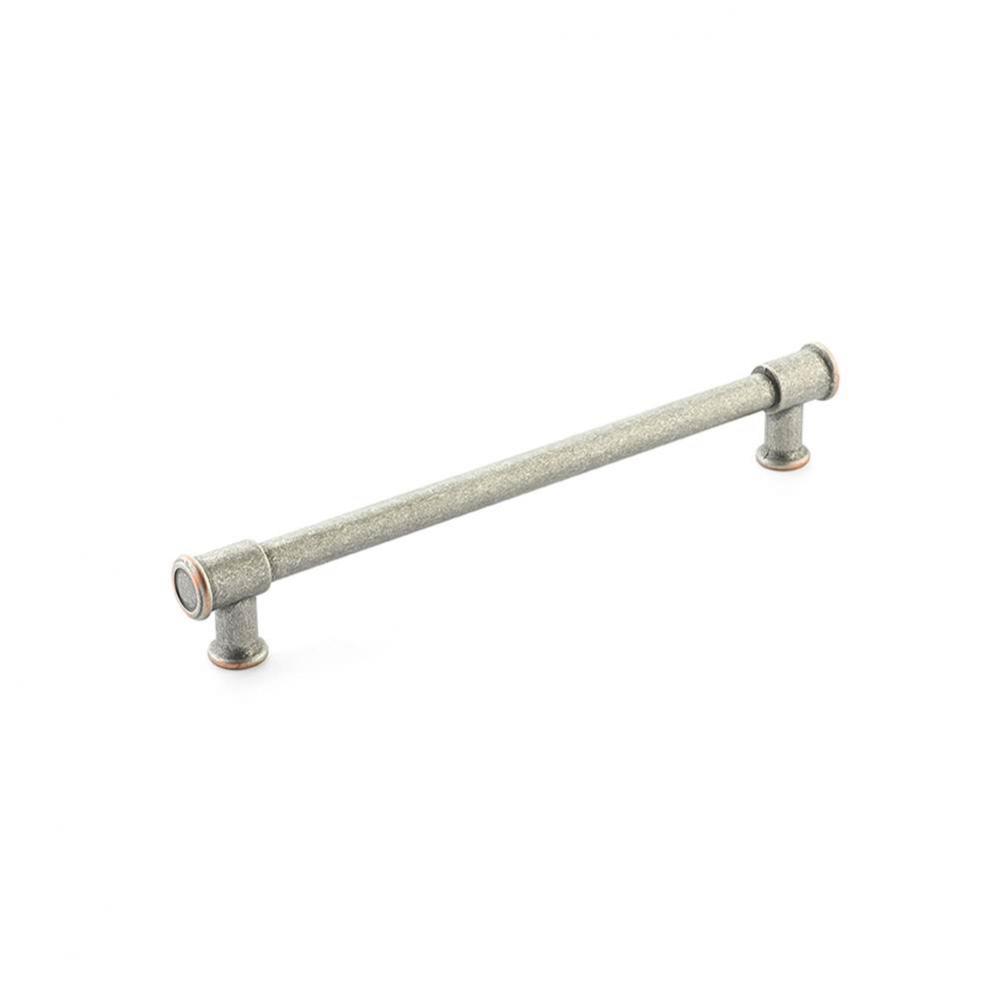 Steamworks Pull, 8'' cc, Distressed Pewter/Copper