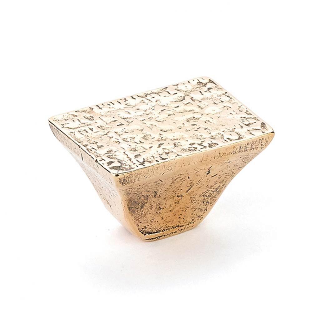 Knob, Rectangle, Natural Bronze, 1-1/4''