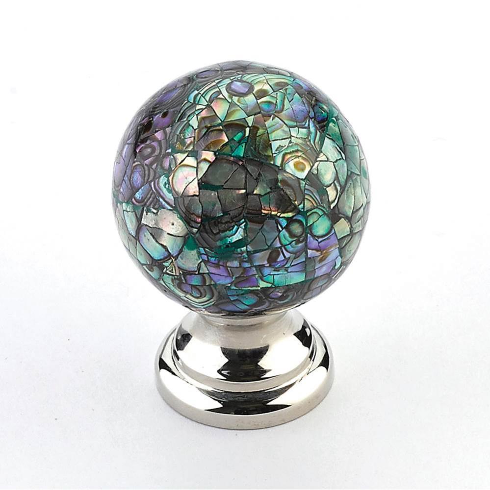 Imperial Shell, Knob with Polished Nickel base, 1-1/4'' dia.PLEASE NOTE We do not recomm