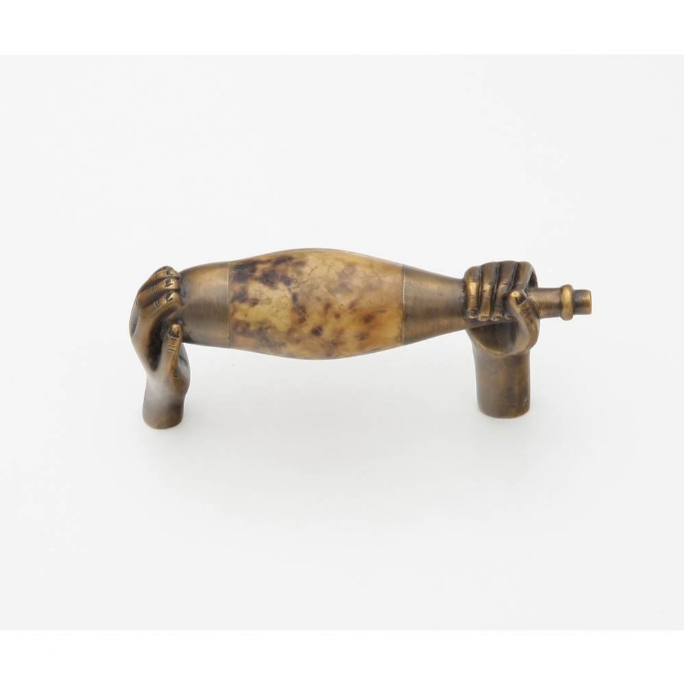 Wine, Small Wine Bottle, Estate Dover with Tiger Penshell Inlay 3'' cc