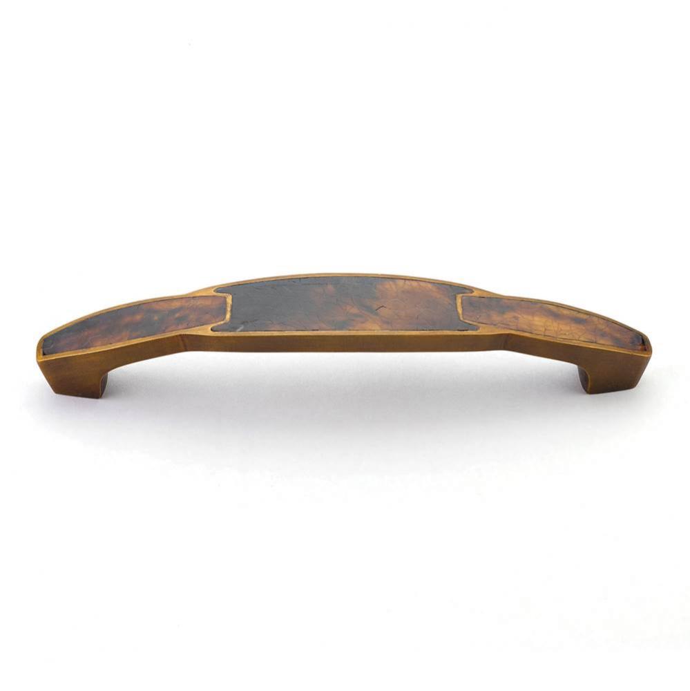 Tiger Penshell,Estate Dover Pull with Tiger Penshell Inlay,6'' cc