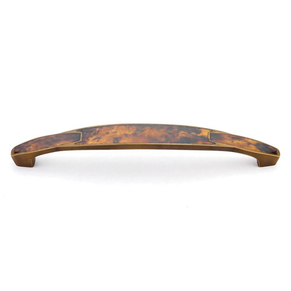 Tiger Penshell,Estate Dover Pull with Tiger Penshell Inlay,8'' cc