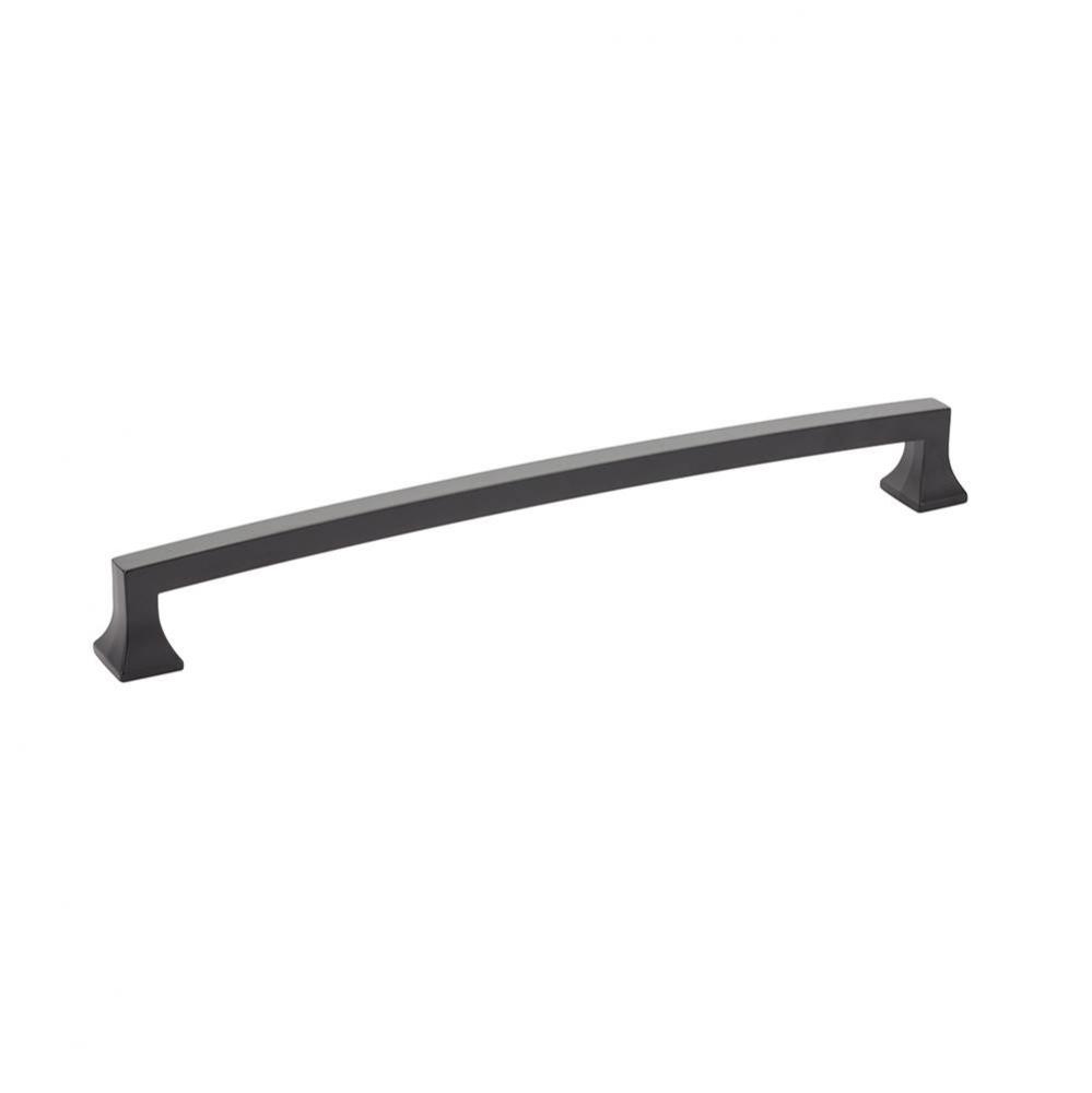 Back to Back, Appliance Pull, Arched, Matte Black, 15'' cc