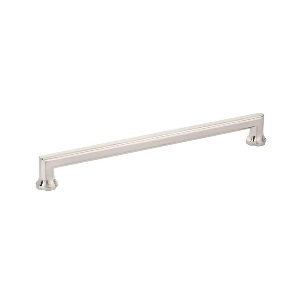 Concealed Surface, Appliance Pull, Brushed Nickel, 12'' cc