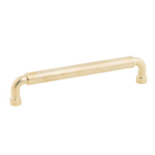 Schaub and Company 211088-UNBR - NOHO, Cabinet Pull, Round, 6'' cc, Unlacquered Brass