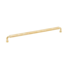 Schaub and Company 211091-UNBR - NOHO, Cabinet Pull, Round, 12'' cc, Unlacquered Brass