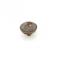 Schaub and Company 994-MBR - Knob, Round, Monticello Brass, 1-1/4'' dia