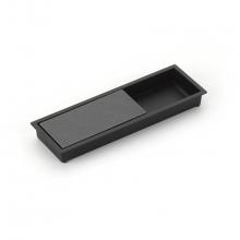 Schaub and Company 1210-MB/GM - MODO, Rectangular Mixed Recessed Pull, Matte Black/Gun Metal, 6-1/4'' x 2'' Ov