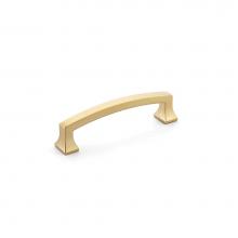 Schaub and Company 542-SSB - Pull, Arched, Signature Satin Brass, 4'' cc