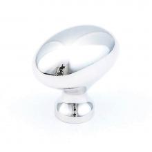 Schaub and Company 719-PN - Knob, Oval, Polished Nickel, 1-3/8'' dia