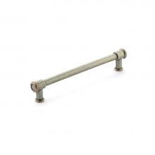 Schaub and Company 79-6-DP/C - Steamworks Pull, 6'' cc, Distressed Pewter/Copper