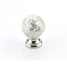 Schaub and Company 857-MOP/PN - Mother of Pearl, White Mother of Pearl Knob with Polished Nickel base, 1-1/4'' dia.PLEAS