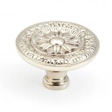 Schaub and Company 860-WB - Knob, Round, White Brass, 1-3/4'' dia