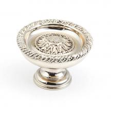 Schaub and Company 921L-WB - Knob, White Brass, 1-3/4'' dia