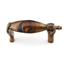 Schaub and Company 942M-ED/PEN - Wine, Medium Wine Bottle, Estate Dover with Tiger Penshell Inlay 6'' cc