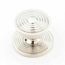 Schaub and Company 967M-PN - Knob with backplate, Polished Nickel, 1-1/8'' dia