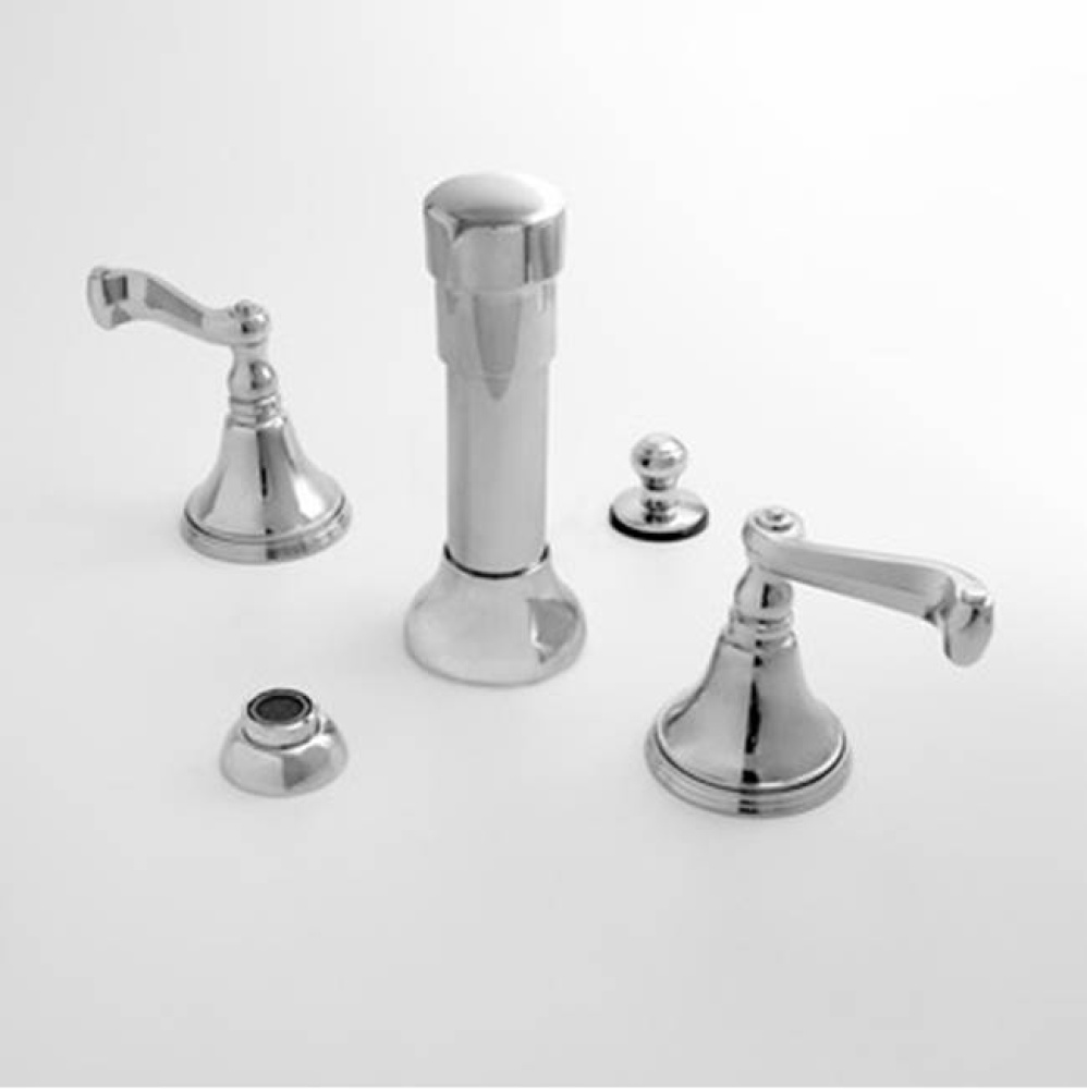 Bidet Set Complete CHARLOTTE SATIN GOLD .54