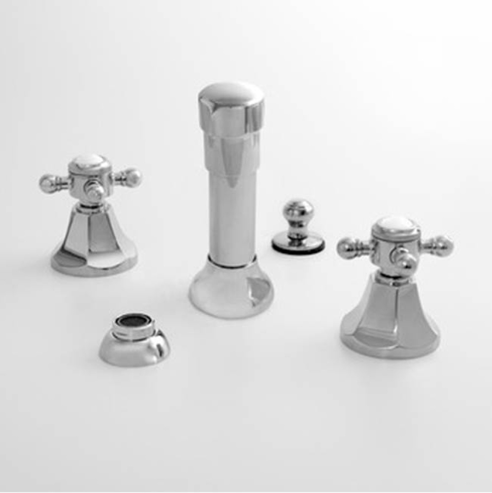 Bidet Set Complete SALEM SATIN GOLD .54