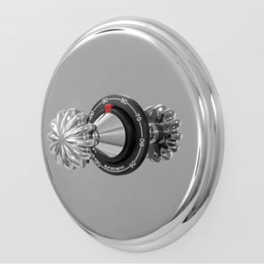 3/4'' Thermostatic Set with 9'' Plate TRIM MADISON ELITE CHROME .26