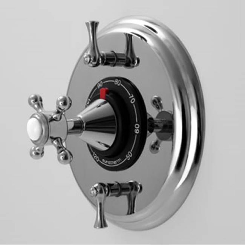 1/2'' Thermostatic Set, Two Volume Controls, TRIM ST. MICHEL CHROME .26