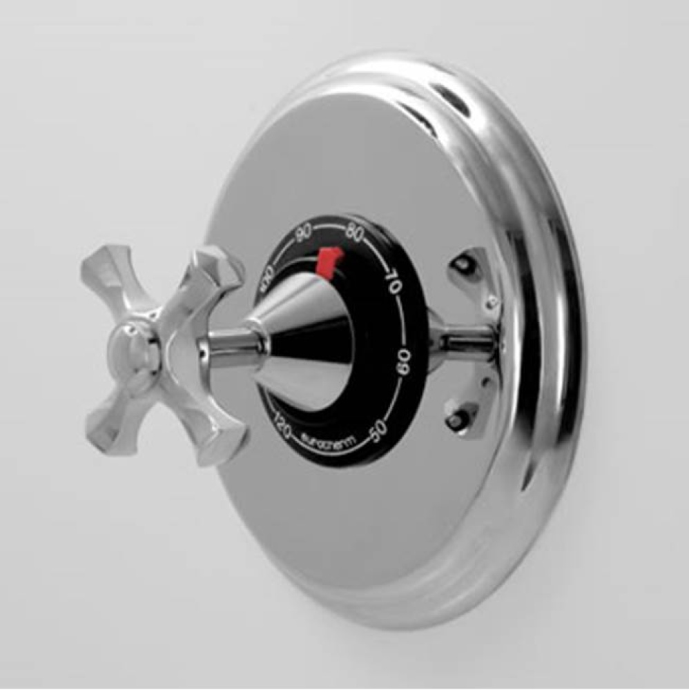 1/2'' Thermostatic Set, No Volume Control, TRIM MALLORCA POLISHED GOLD .24